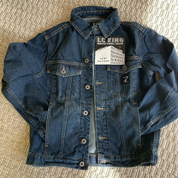 LC King Denim Jacket new! Western - Picture 1 of 11